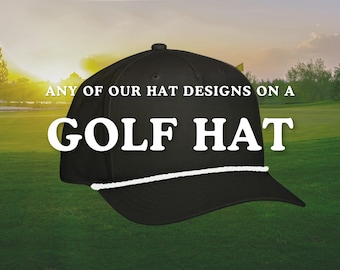 Gorra de golf personalizada con cuerda / Richardson 258 / Cualquier diseño de gorra de nuestra tienda / Elige colores / Gorra con cuerda personalizada