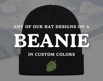 Gorro de punto personalizado / Bordado personalizado / Color a elegir / Diseño personalizado / Gorro de invierno unisex