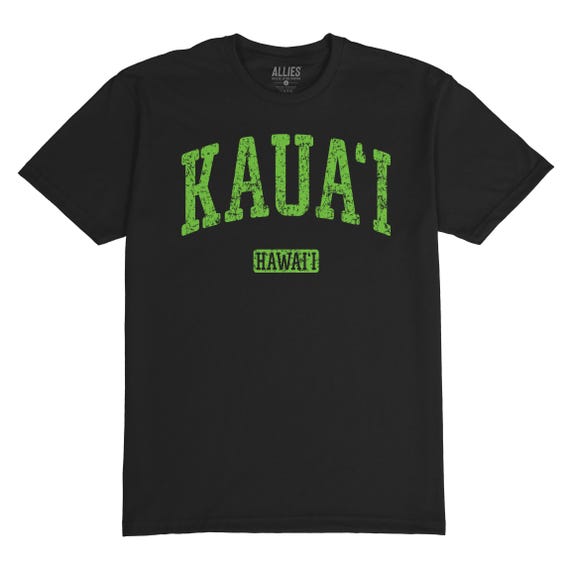 Maglietta Kauai Hawaii Camicia Hawaii Vintage per Uomo T-shirt