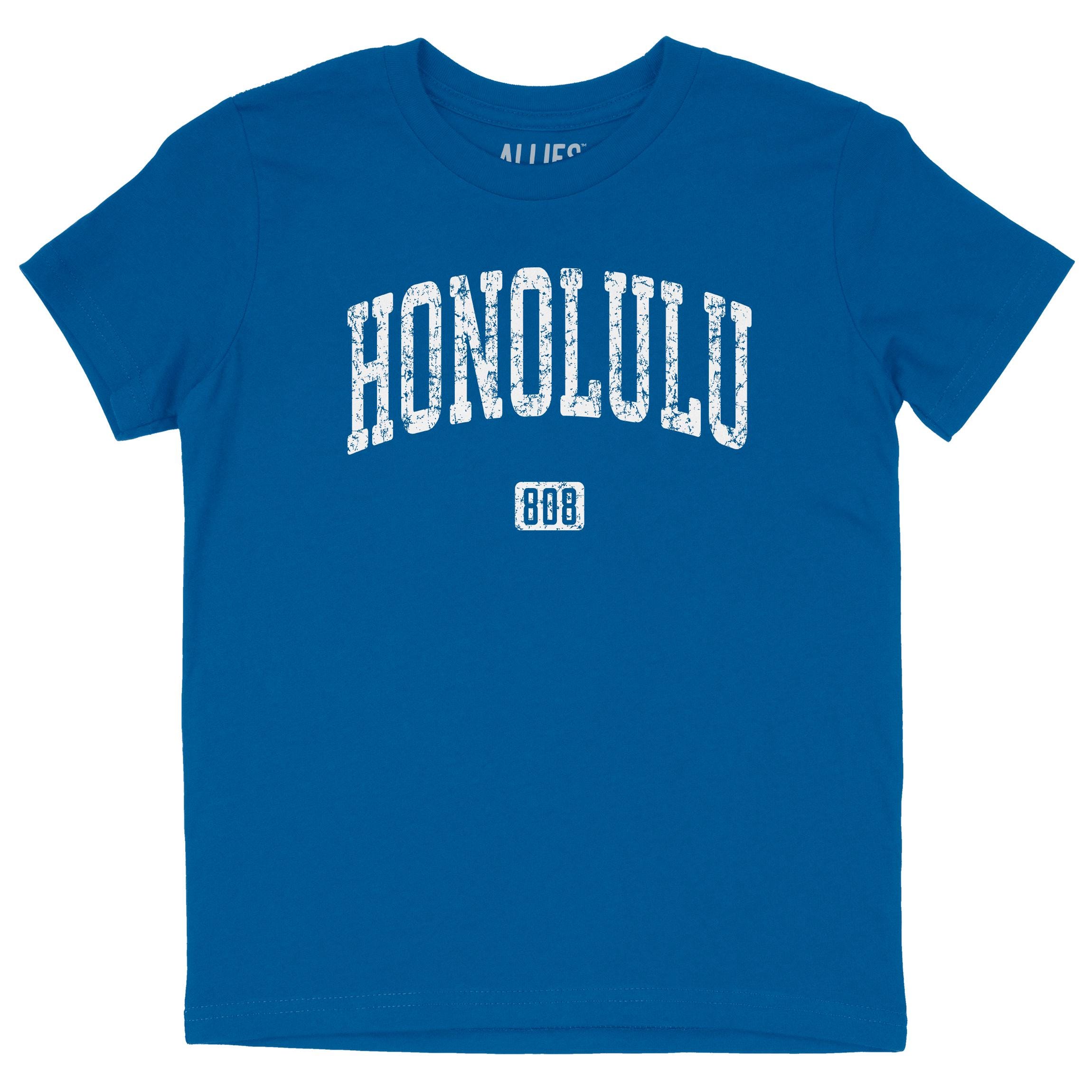 Honolulu 808 Kids T-shirt | Vintage Area Code 808 Shirt | Retro