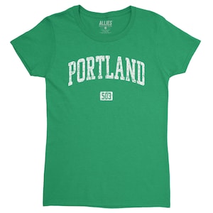 -shirt vintage Portland 503 pour femme | Style urbain classique | T-shirt rétro Portland Neighborhood