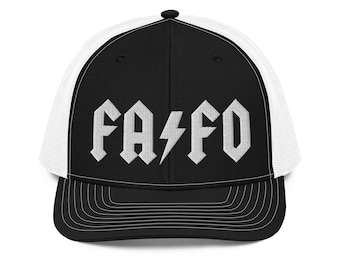 Cappellino da camionista FAFO - Berretto con retro in rete, profilo medio, Richardson 112, F Around And Find Out, regalo fantastico, Rock N Roll, cappello musicale