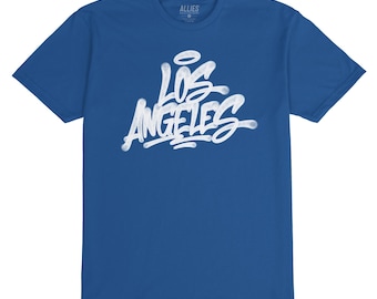 Camiseta de Los Ángeles / Camiseta original de graffiti de Los Ángeles / Camiseta unisex para hombre / Camiseta de estilo urbano de Los Ángeles / Camiseta del orgullo de Los Ángeles para los residentes locales