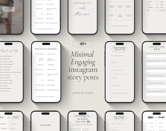 Minimalist Instagram Story Templates: 40 Canva that boost engagement