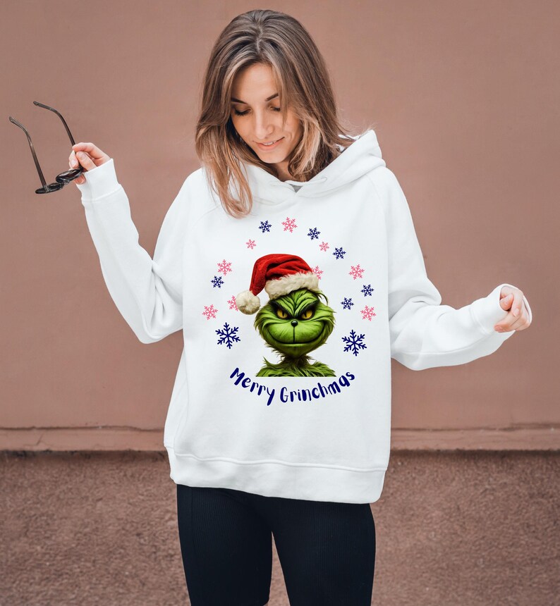 Grinch 2T "Merry Grinchmas!" Snowflakes Grinch Knit Pullover