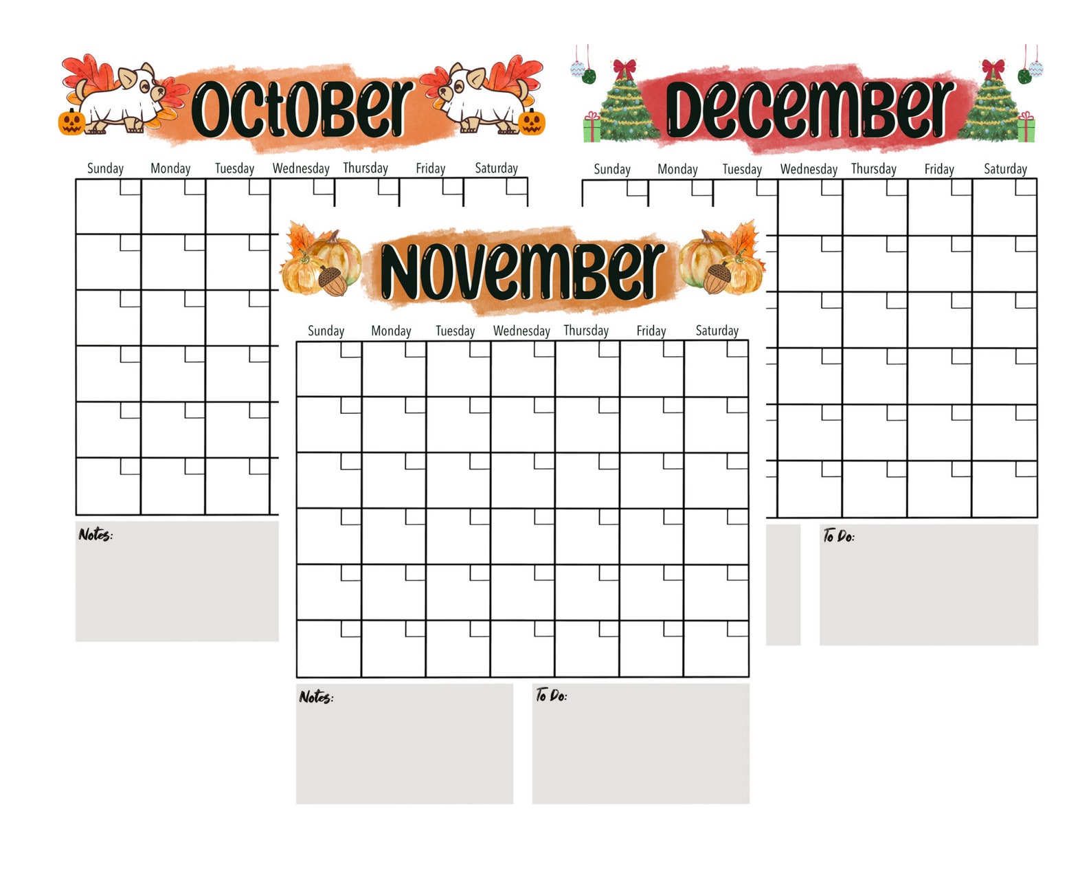 Printable Calendar Vertical Blank Calendar Calendar - Etsy