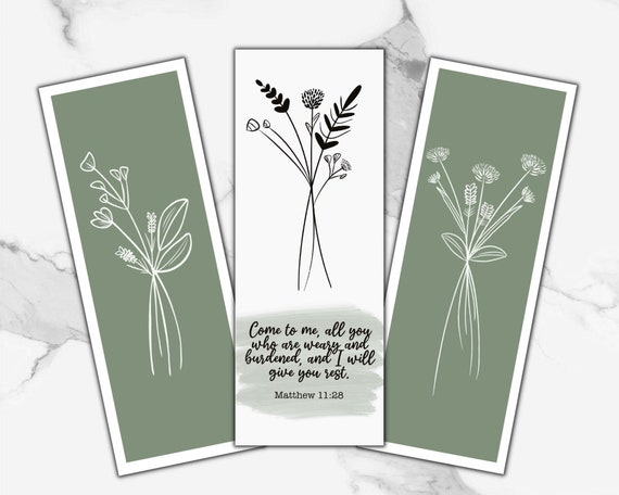 Printable Bookmarks Bookmark Download Bible Verse Bookmark - Etsy
