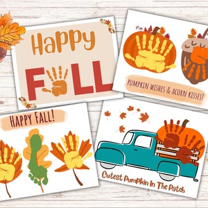 Bundle Handprint Art, Handprint Craft Bundle, Printable Handprint Art, Fall Craft,Printable Activity,Keepsake Craft,Gift for parents