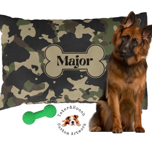 Camo Dog Beds Etsy