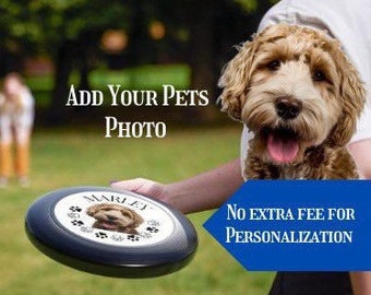 Personalized pet photo frisbee | customized dog frisbee | personalized dog toys | wham o  frisbee disc | personalized dog gifts