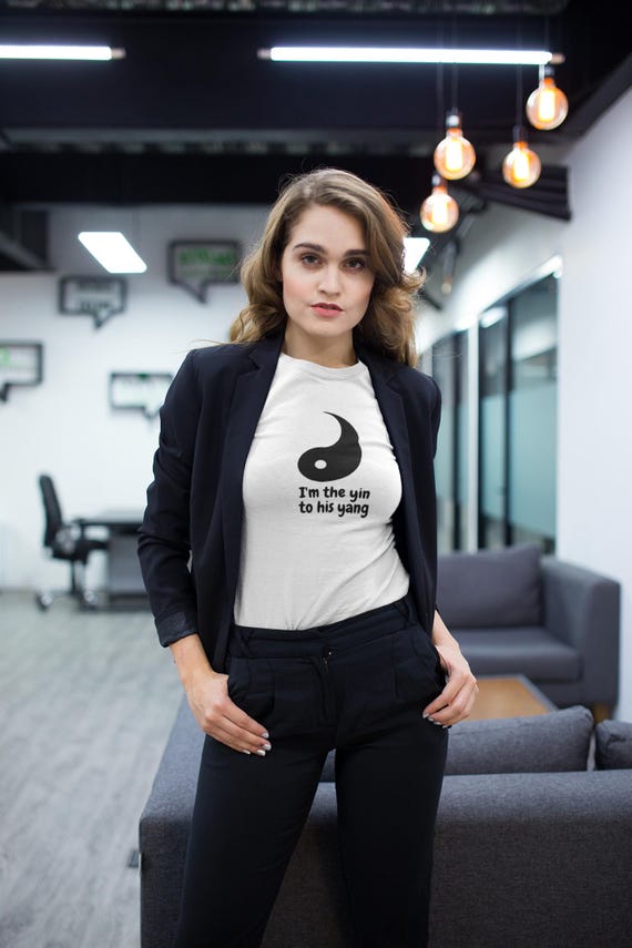 Yin To His Yang Gift for Her Couples Shirt (Hers)