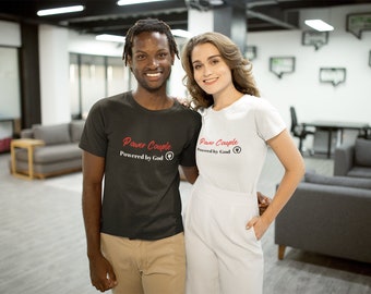 Christian Couples T-Shirt: Power Couple, Faith-Based Tee