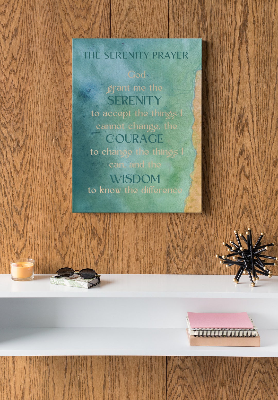The Serenity Prayer Canvas Wall Art aqua Blue Beach Etsy the-serenity-prayer-canvas-wall-art-aqua-blue-beach-etsy