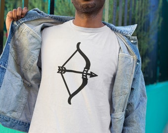 His Bow and Arrow Graphic Tee - Couples T-shirt, Relationship Shirt, Matching Outfit, Gift for Boyfriend