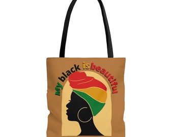 My Black is Beautiful Tote Bag (Brown)