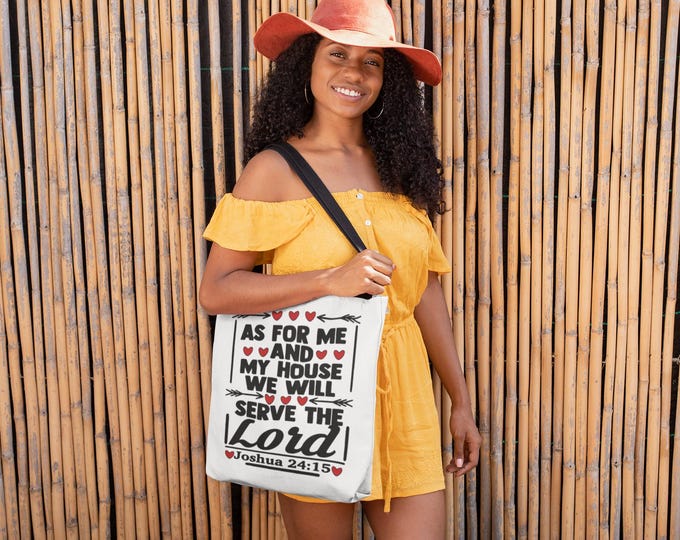 As For Me And My House We will Serve The Lord Jeremiah 24:15 Tote bag