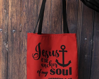 Jesus Is The Anchor Of My Soul Hebrews 6:19 (red)