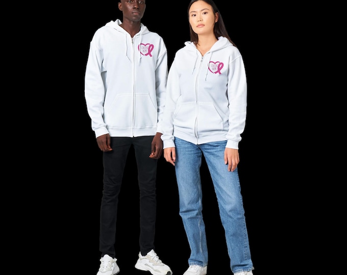 Breast Cancer Choose Hope Classic Unisex Zip Hoodie