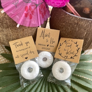 Wedding Favors for Guests in Bulk With Personalized Label, Mint to Be ...