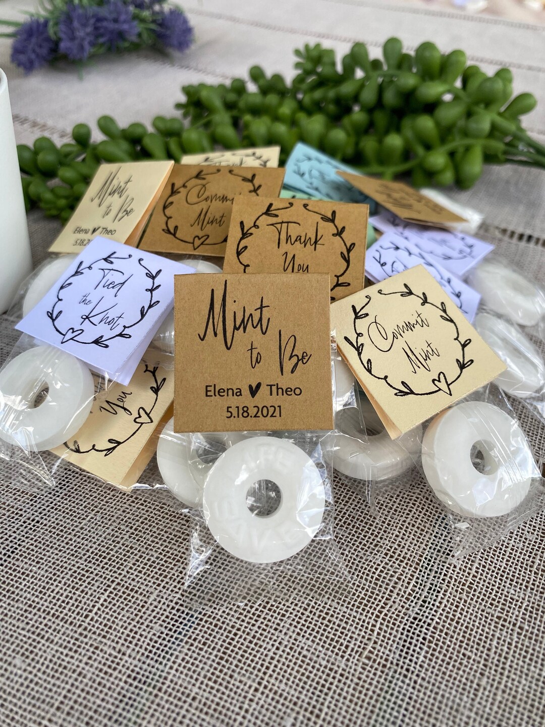 Mint to Be Wedding Favors Lifesavers Mint for Guests With Personalized ...