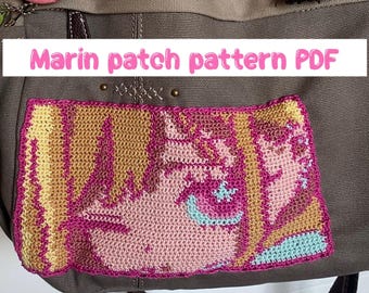 Patrón de ganchillo para parche/tapiz de bolso Marin Kitagawa <SOLO PATRÓN PDF> My Dress Up Darling