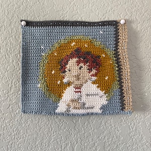 Demon Anime Crochet Tapestry