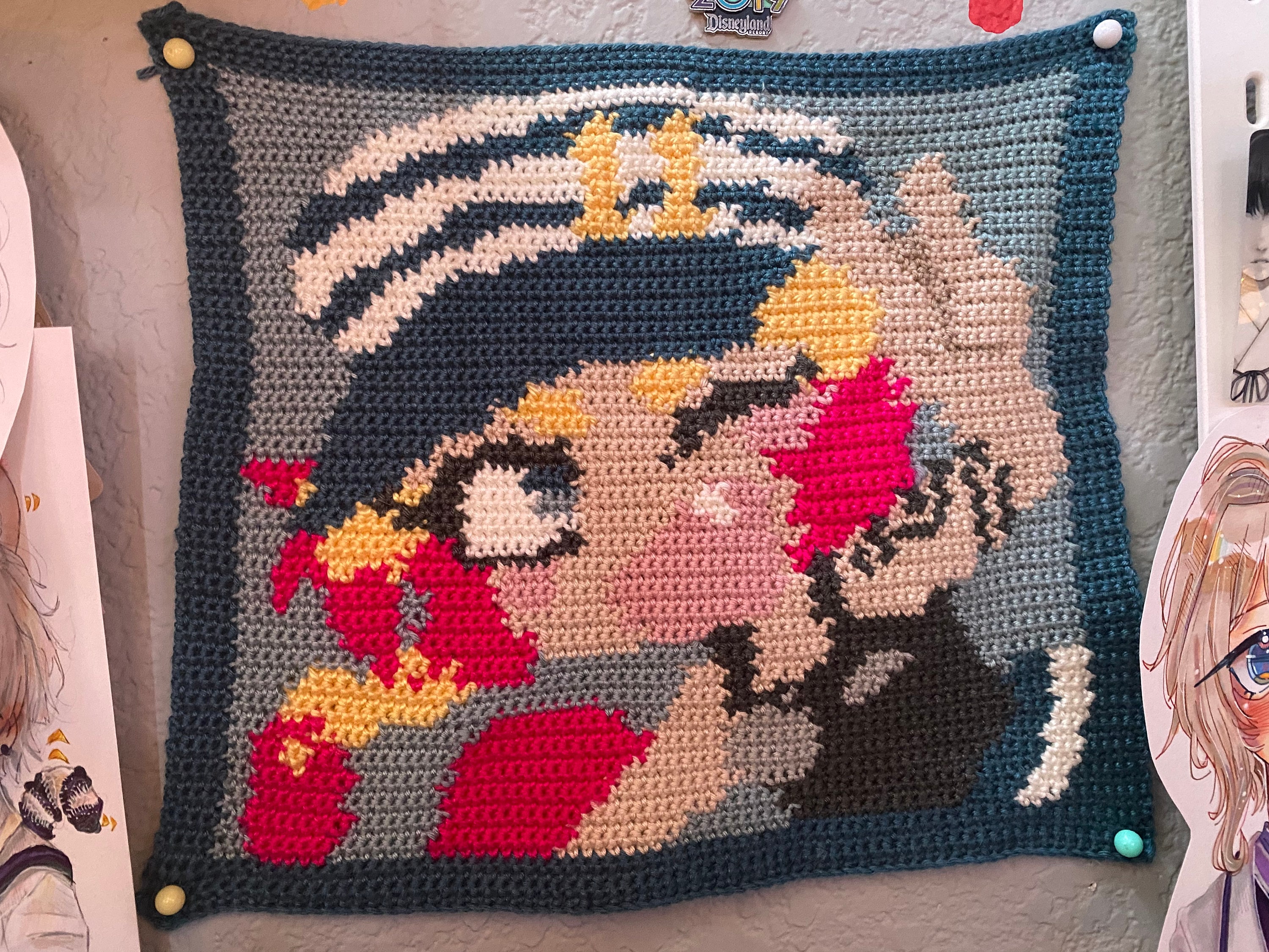 26 Pixel Crochet Patterns for Bold Colorwork, Blankets, Bags, and Amigurumi 10 Nanbaka Crochet Tapestry