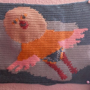 Little Iwatobi Crochet Tapestry &lt;PDF PATTERN ONLY&gt; Free! Iwatobi Swim Club