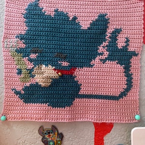 Kitty Kuro Crochet Tapestry &lt;PDF PATTERN ONLY&gt; Servamp