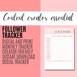 Print Content Creator Follower Tracker Diary Sex Work Planner Adult Creator FinDomme FemDom Phone Sex CamGirl Onlyfans Video Audio Script