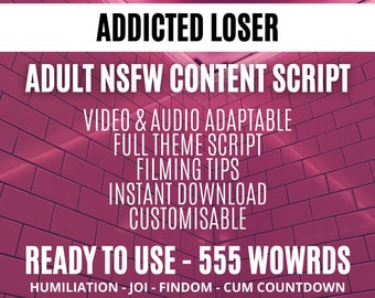 JOI アダルト スクリプト、ビデオ オーディオ スクリプト、屈辱、女性支配、FinDom、敗者、Onlyfans、CamGirl、アダルト コンテンツ、コンテンツ クリエイター、支配、IWC