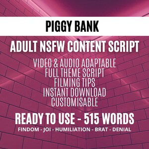 Findom Script, Financial Domination Script, JOI, Humiliation, Kink, Audio Video Clip Script, Adult Content, Sex Work, Onlyfans, Fansly Idea
