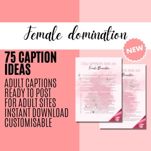 FemDom Female Domination Adult Theme Content Creator Captions | OnlyFans | Frisk | Fansly | CamGirl | | SW Industry | Sex Work Tips | Guide