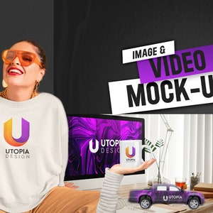 Image & Video Mockup, Unisex T-shirt Mock Up, T-Shirt Mockup, Male T-shirt Mock up, Tshirt Mockup, Video car Mockup, Mug, object mock-up