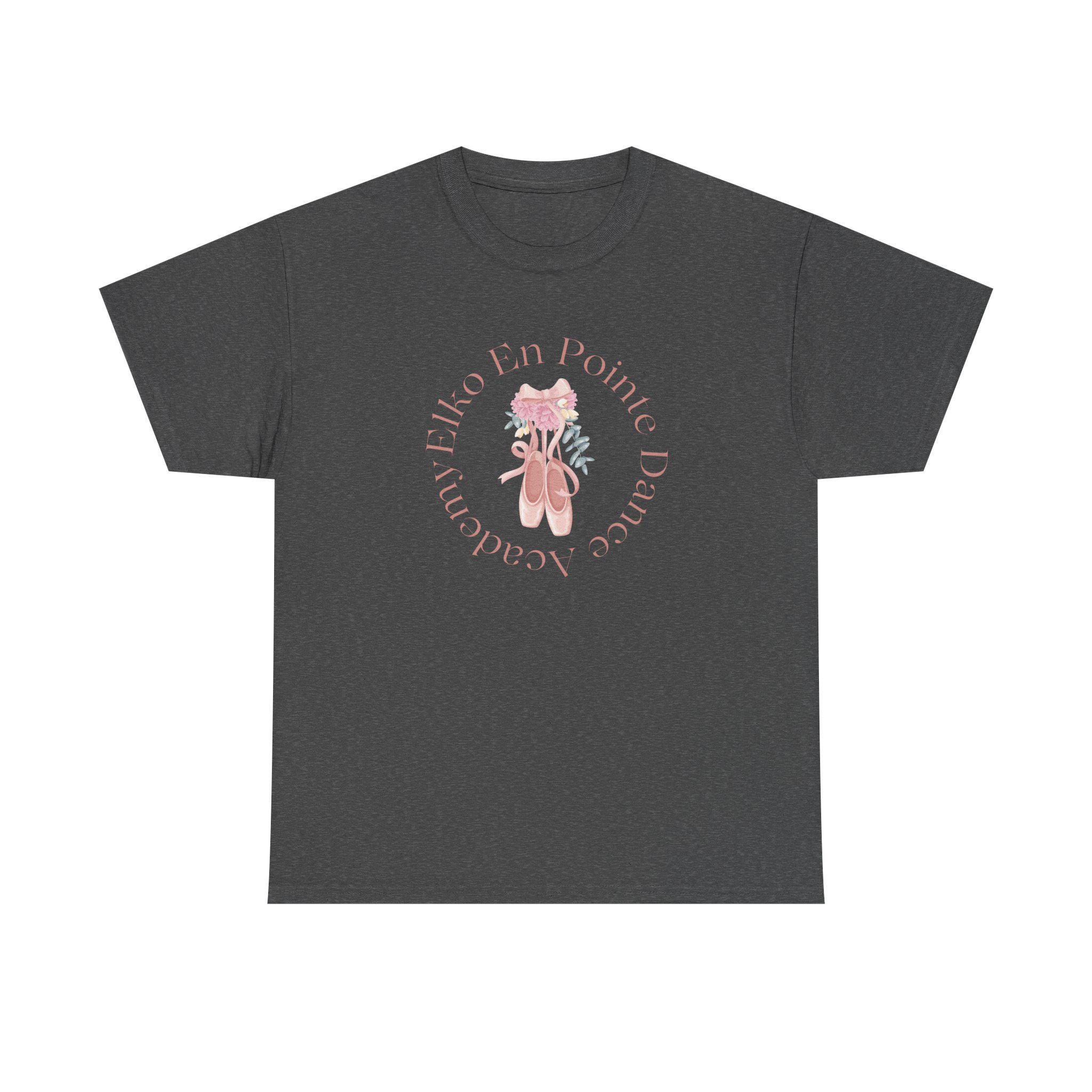 Elko En Pointe Circle Ballet Shoes Logo Unisex zwaar katoenen T-shirt