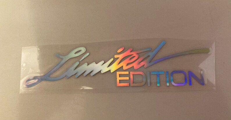 Limited Edition Copy Sticker Limited Edition Laser Cut Decal Sticker - Reflective/multi Color - Free ...