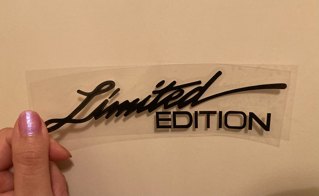 Limited Edition Laser Cut Decal Sticker Black Free - Etsy