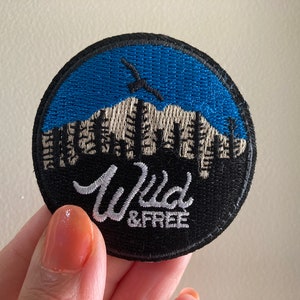 2.5” - “Wild & Free” Patch - Free Shipping