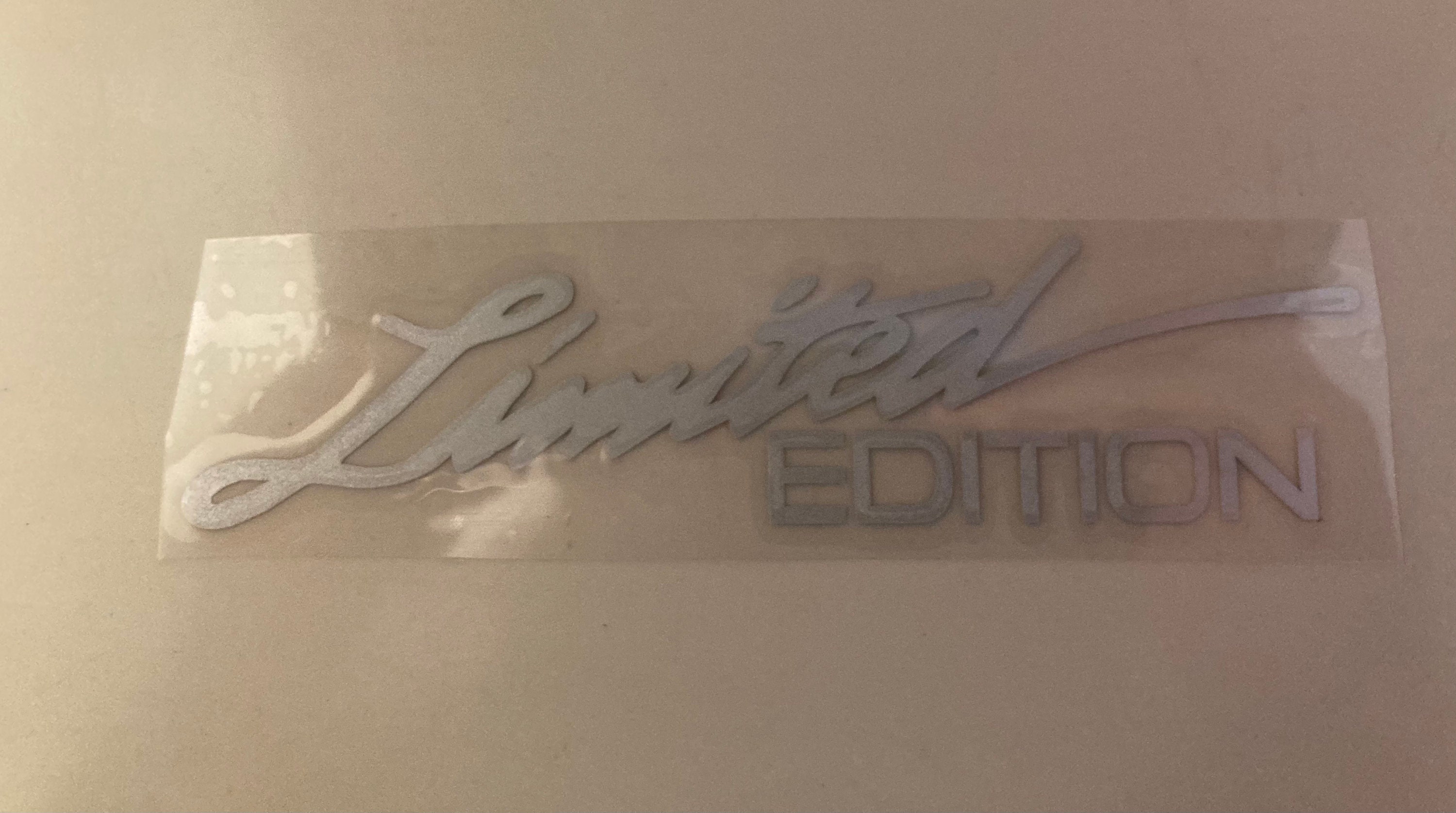 Limited Edition Laser Cut Decal Sticker - White - Free Shipping - Etsy
