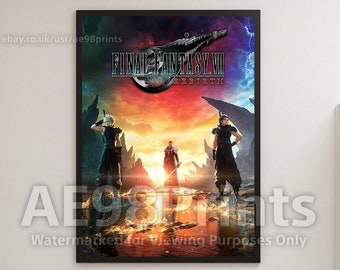 Final Fantasy VII Rebirth Gaming Video Game Poster Wall Art Print Room Decor A1 A2 A3 A4 A5