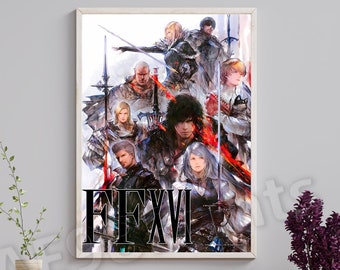 Final Fantasy XVI 16 Dominants Rare Official Poster Wall Art Print Room Decor A1 A2 A3 A4 A5