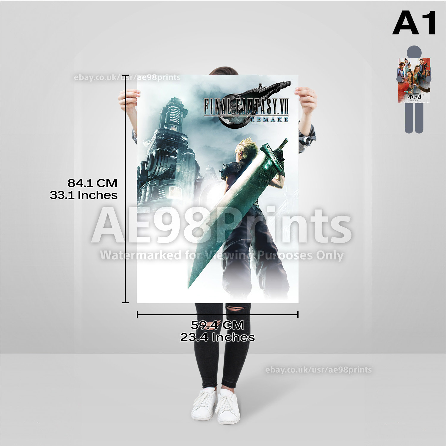 Final Fantasy VII Remake Intergrade Gaming Video Game Poster