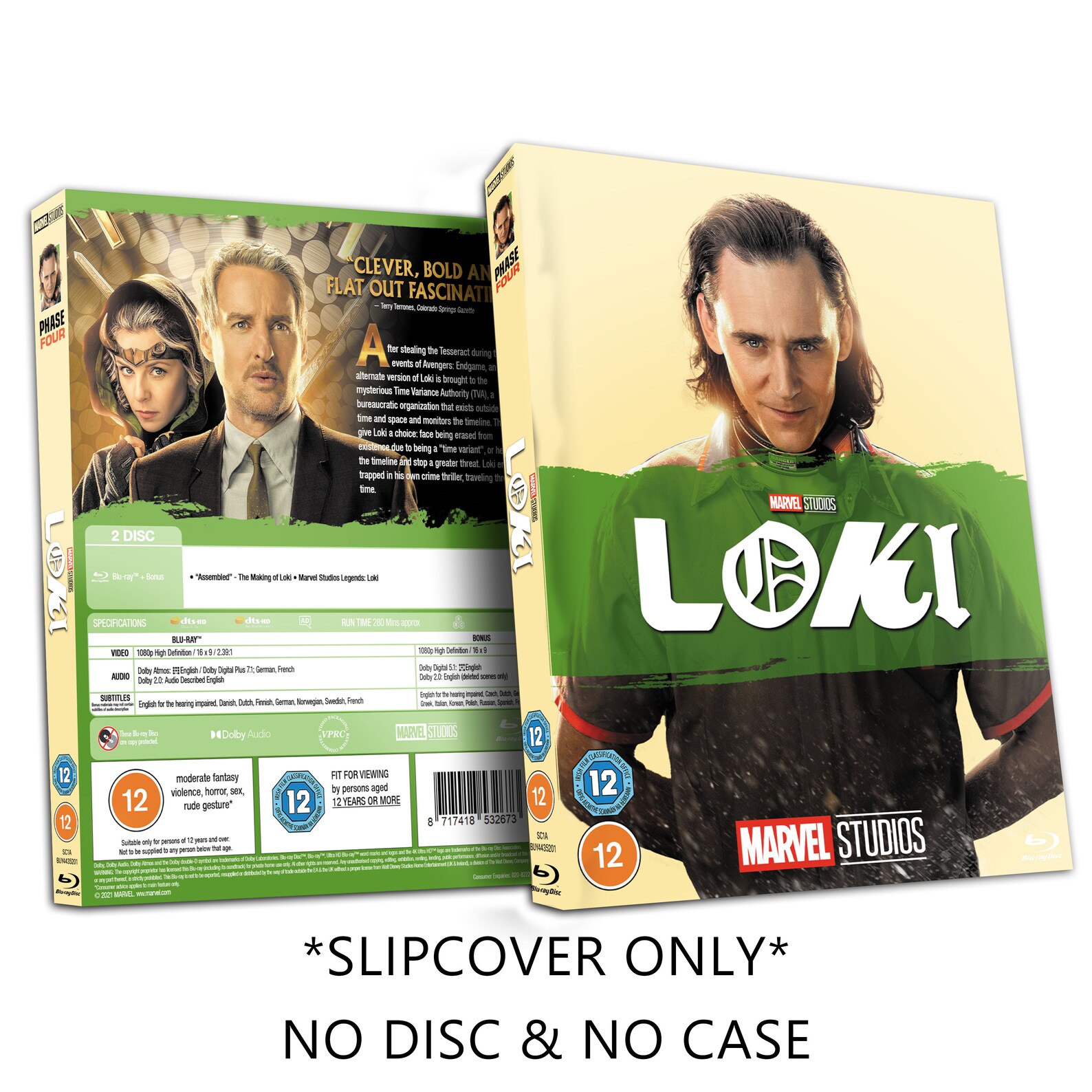 Marvel Studios Loki Blu-ray Sleeve Slip Cover Custom Handmade - Etsy