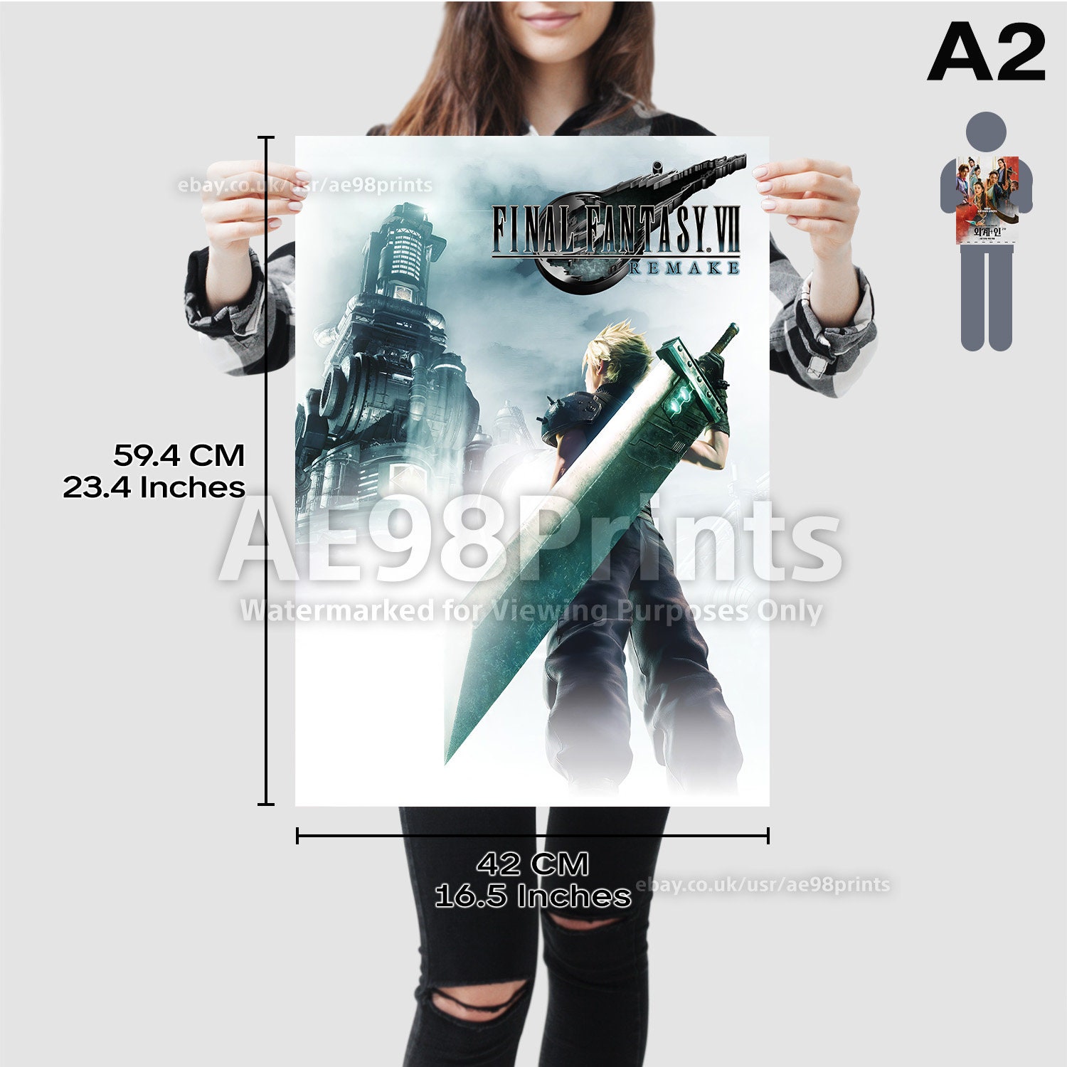 Final Fantasy VII Remake Intergrade Gaming Video Game Poster