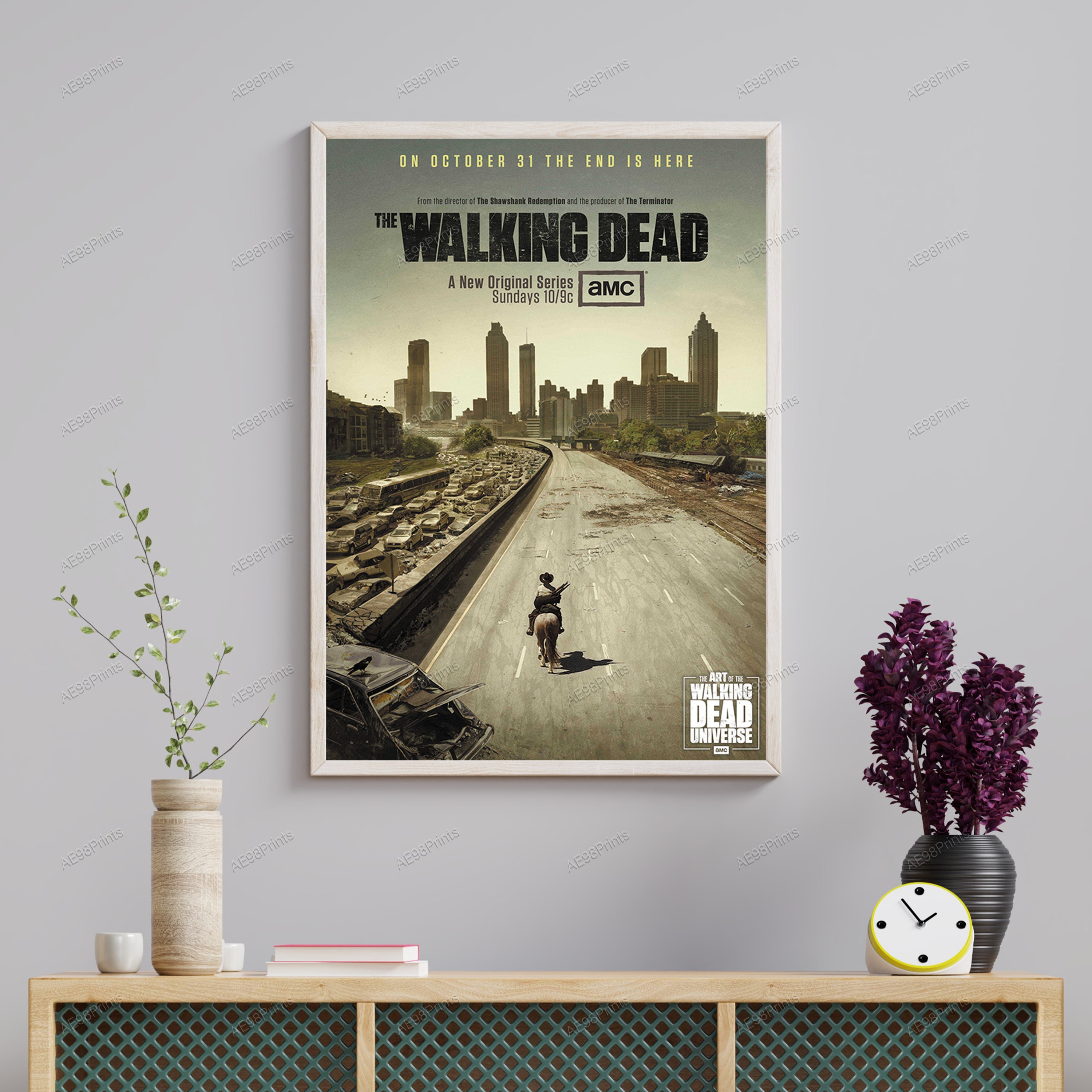 TWD Art Print Promo Poster AMC The Walking Dead Prison Zombie