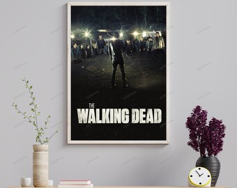 TWD Art Print Promo Poster AMC The Walking Dead Prison Zombie Wall Decor  Gift