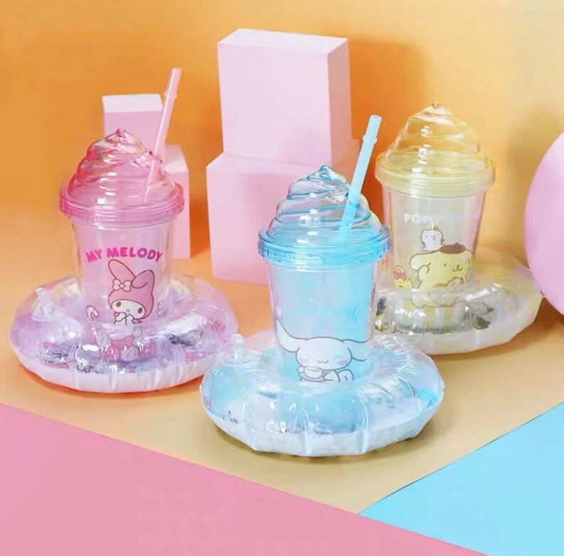 Cinnamonroll Summer Collection Water Bottle With Bling Bling Etsy