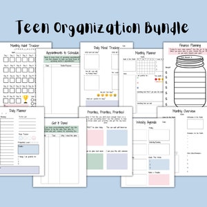 Teen Organization Planner Bundle