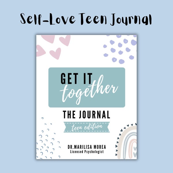 Self-Love Teen Journal, Teenager, Self-Care, Mental Health Workbook