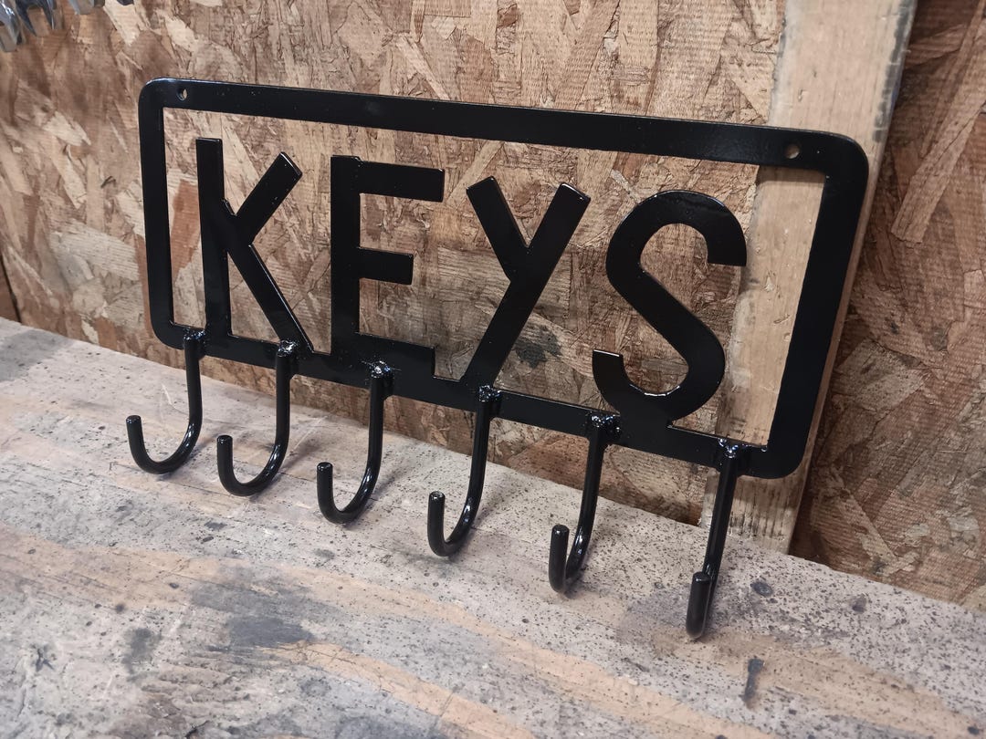 6 Hook Key Rack - Etsy